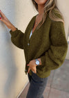PRETTYGARDEN Cardigan Sweaters for Women Trendy Fall Long Sleeve Button Down Oversized Chunky Knit Sweater Outerwear