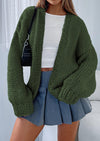 PRETTYGARDEN Cardigan Sweaters for Women Trendy Fall Fashion Long Sleeve Chunky Knit Cardigans Winter Clothing Outfits