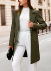PRETTYGARDEN Women's Spring Fall Long Blazer Jackets Long Sleeve Lapel Pockets Loose Fit Work Casual Blazers Outerwear