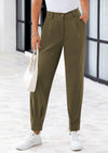 PRETTYGARDEN Womens Dress Pants Business Casual Trendy High Waisted Ankle Length Dressy Trousers Slacks Work Clothes