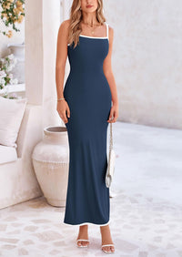 Bodycon Spaghetti Strap Wear Sleeveless Beach Maxi Dresses