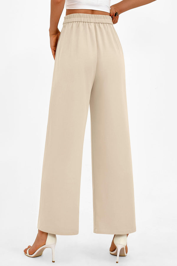 Wide Leg High Waisted Business Casual Work Pants