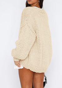 PRETTYGARDEN Cardigan Sweaters for Women Trendy Fall Fashion Long Sleeve Chunky Knit Cardigans Winter Clothing Outfits