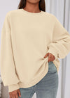 PRETTYGARDEN Sweatshirts for Women Oversized Crewneck Fleece Pullover Long Sleeve Tops Comfy Fall Winter Fashion Outfits