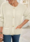 PRETTYGARDEN Cardigan Sweaters for Women Trendy Oversized Knit Chunky Button Cardigans Fall Winter Outfits with Pockets