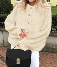 PRETTYGARDEN Womens Cropped Cardigans Trendy PRETTYGARDEN Long Sleeve Cropped Sweaters for Women Ruffle Oversized CardiganRuffle Open Front Chunky Knit Sweater Oversized Button Down Fall Clothes PRETTYGARDEN