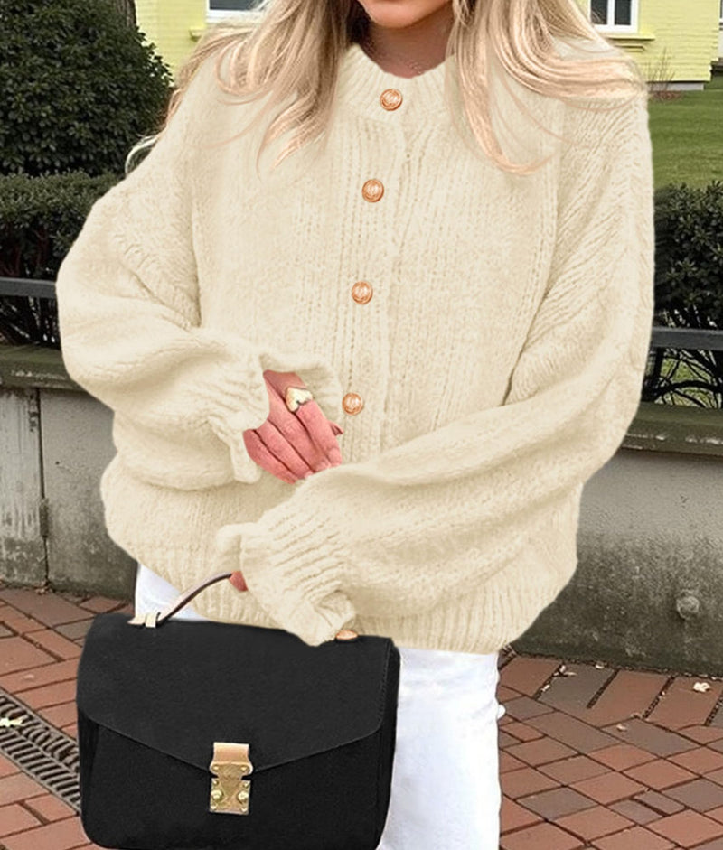 PRETTYGARDEN Womens Cropped Cardigans Trendy PRETTYGARDEN Long Sleeve Cropped Sweaters for Women Ruffle Oversized CardiganRuffle Open Front Chunky Knit Sweater Oversized Button Down Fall Clothes PRETTYGARDEN