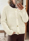 PRETTYGARDEN Cardigan Sweaters for Women Trendy Oversized Knit Chunky Button Cardigans Fall Winter Outfits with Pockets