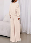 PRETTYGARDEN Womens 2 Piece Sets Long Sleeve Sweatshirt Wide Leg Pants Loose Matching Lounge Set Trendy Fall Outfits