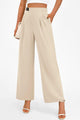 Wide Leg High Waisted Business Casual Work Pants