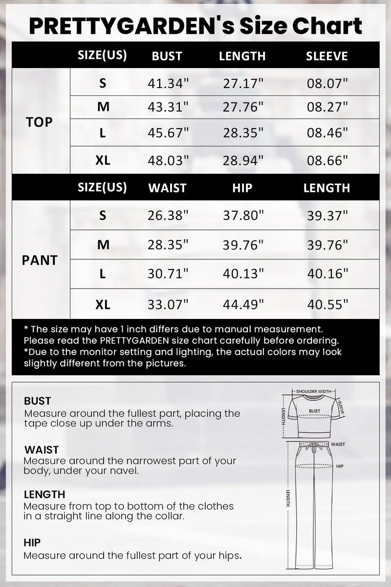 PRETTYGARDEN Two Piece Sets Casual Sweater Knit Lounge Travel Matching Outfits Clothing