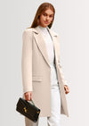 PRETTYGARDEN Women's Spring Fall Long Blazer Jackets Long Sleeve Lapel Pockets Loose Fit Work Casual Blazers Outerwear