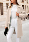 PRETTYGARDEN Women's Spring Fall Long Blazer Jackets Long Sleeve Lapel Pockets Loose Fit Work Casual Blazers Outerwear