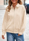 PRETTYGARDEN Women's Faux Suede Motorcycle Jacket Trendy Fall Fashion Oversized Zip Up Coats Winter Clothes Outerwear
