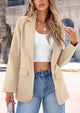 Business Casual Long Sleeve Notch Lapel Trendy Blazers