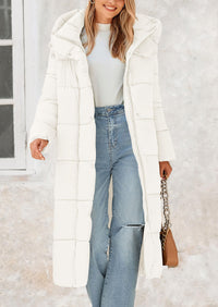 PRETTYGARDEN Women's Winter Long Puffer Coats Hooded Zip Up Casual Thickened Down Jackets Trendy Warm Clothes Outerwear