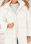 PRETTYGARDEN Women's Winter Long Puffer Coats Hooded Zip Up Casual Thickened Down Jackets Trendy Warm Clothes Outerwear