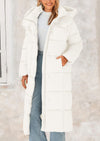 PRETTYGARDEN Women's Winter Long Puffer Coats Hooded Zip Up Casual Thickened Down Jackets Trendy Warm Clothes Outerwear