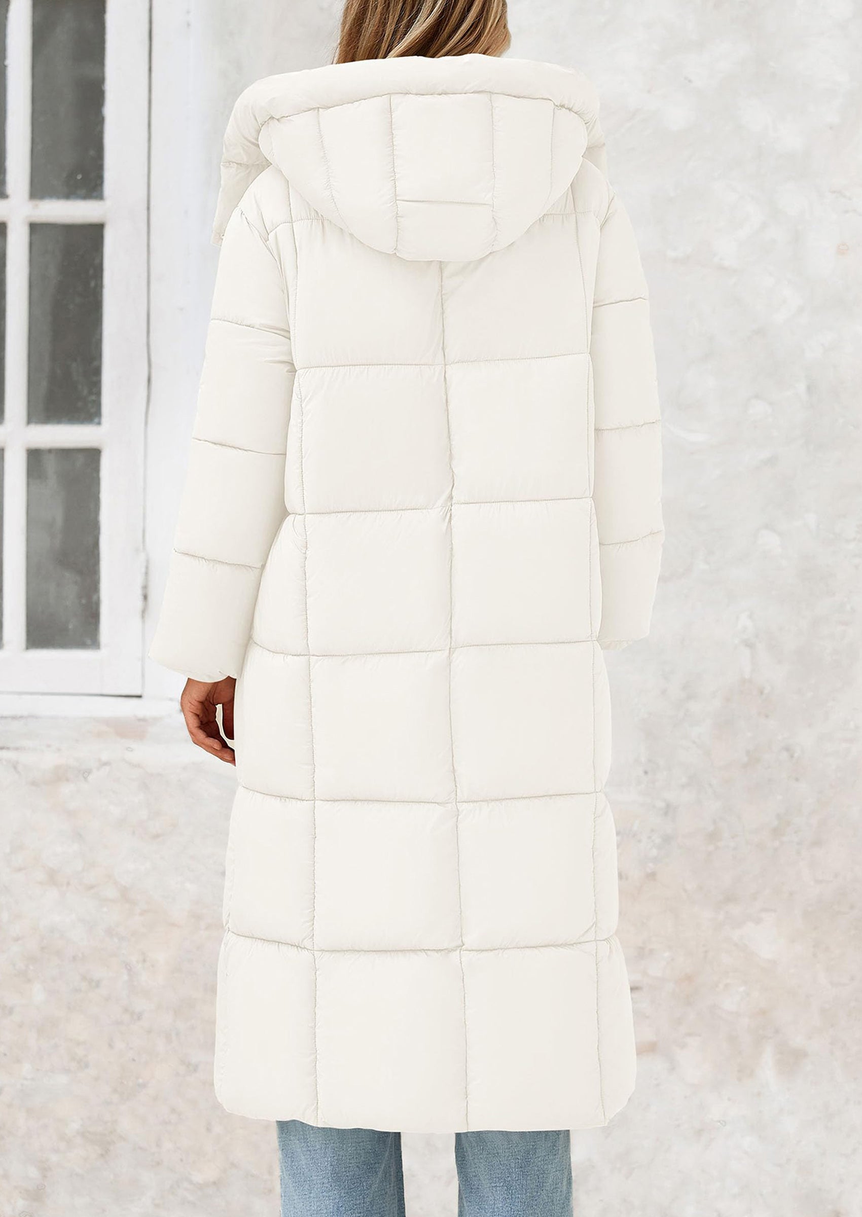PRETTYGARDEN Women's Winter Long Puffer Coats Hooded Zip Up Casual Thickened Down Jackets Trendy Warm Clothes Outerwear