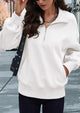 Half Zip Long Sleeve Y2K Sweatshirts
