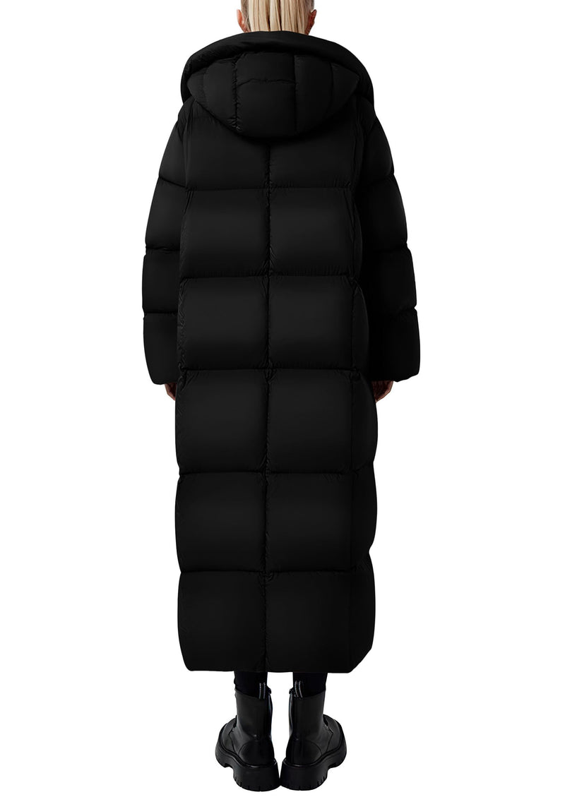 PRETTYGARDEN Women's Winter Long Puffer Coats Hooded Zip Up Casual Thickened Down Jackets Trendy Warm Clothes Outerwear