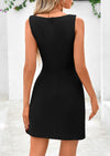 PRETTYGARDEN Womens Formal Sleeveless Summer Dresses Boat Neck Bodycon Elegant A Line Business Work Mini Dresss