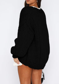 PRETTYGARDEN Cardigan Sweaters for Women Trendy Fall Fashion Long Sleeve Chunky Knit Cardigans Winter Clothing Outfits