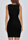 PRETTYGARDEN Spring Dresses for Women Sleeveless Bodycon Short Work Tank Dress Summer Casual Ribbed Mini Sundresses