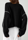 PRETTYGARDEN Women's Chunky Knit Sweaters Fall Long Sleeve Mock Neck Oversized Pullover Tops Winter Fashion Clothes