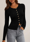 PRETTYGARDEN Womens Fall Cardigan Sweaters Lightweight Long Sleeve Button up Ribbed Knit Tops Winter Fashion Clothes