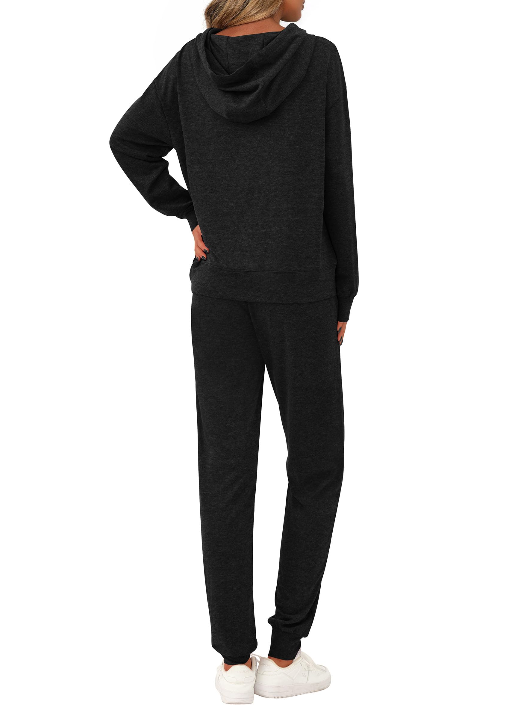 PRETTYGARDEN Women's Two Piece Outfits Sweatsuits Lounge Sets Hoodies Sweatshirt Joggers Sweatpants Fall Fashion Clothes