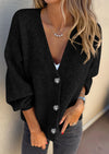 PRETTYGARDEN Cardigan Sweaters for Women Trendy Fall Long Sleeve Button Down Oversized Chunky Knit Sweater Outerwear