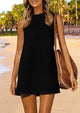 Sleeveless Hollow Out Resort Beach Vacation Cover Up Dress