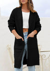 PRETTYGARDEN Fall Long Sleeve Cardigan Sweaters for Women Trendy Winter Open Front Loose Knitted Cardigans with Pockets