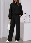 PRETTYGARDEN Womens Sweatsuits 2 Piece Set Casual Winter Long Sleeve Hoodie Loose Wide Leg Sweatpants Fall Tracksuit