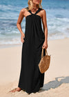 PRETTYGARDEN Casual Sleeveless Strappy Vacation Maxi Dress