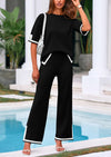 PRETTYGARDEN Two Piece Sets Casual Sweater Knit Lounge Travel Matching Outfits Clothing