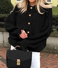 PRETTYGARDEN Womens Cropped Cardigans Trendy PRETTYGARDEN Long Sleeve Cropped Sweaters for Women Ruffle Oversized CardiganRuffle Open Front Chunky Knit Sweater Oversized Button Down Fall Clothes PRETTYGARDEN