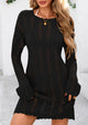 Crochet Knit Hollow Out Beach Vacation Cover Ups Dress