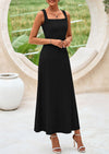 PRETTYGARDEN Skirt Sets Women 2 Piece Outfits Summer Casual Knit Tank Tops Flowy Midi Skirts Matching Vacation Clothes