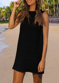 Sleeveless Hollow Out Resort Beach Vacation Cover Up Dress