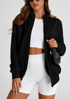 PRETTYGARDEN Women's Spring Fall Fashion Full Zip Up Sweatshirt Long Sleeve Loose Fit Trendy Casual Jacket with Pockets