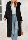 PRETTYGARDEN Women's Winter Long Puffer Coats Hooded Zip Up Casual Thickened Down Jackets Trendy Warm Clothes Outerwear