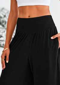 High-Waisted Flowy Palazzo Pant With Pockets