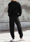 PRETTYGARDEN Women's 2 Piece Sweater Set Pullover Zip Up Sweatshirt Jogger Sweatpants Tracksuit Casual Outfit