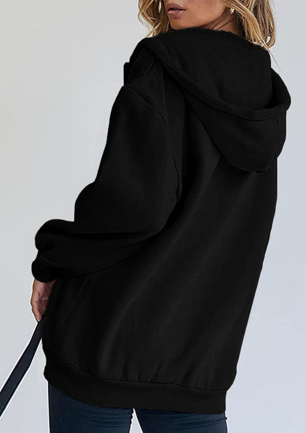 Long Sleeve Zip Up Y2K Hoodies With Pockets