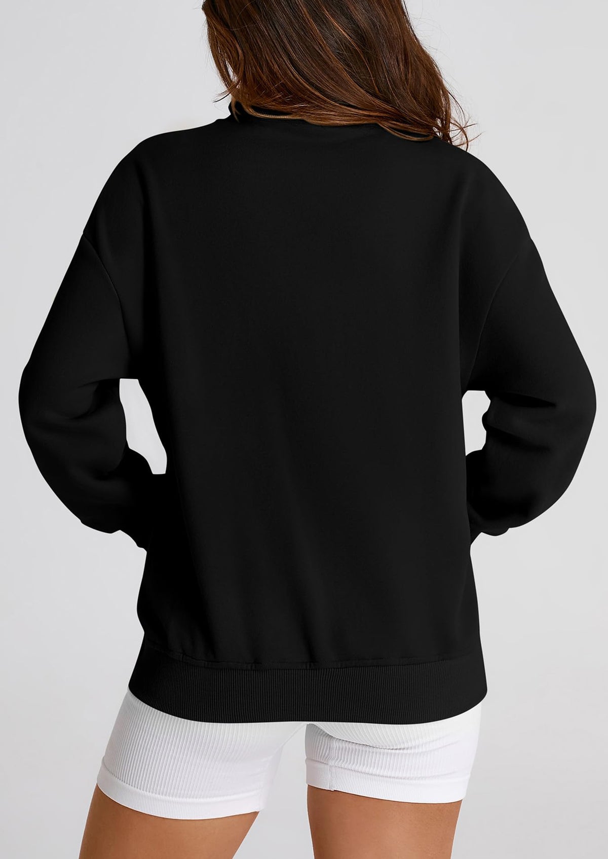 Full Zip Up Long Sleeve Loose Fit Trendy Casual Cardigan with Pockets