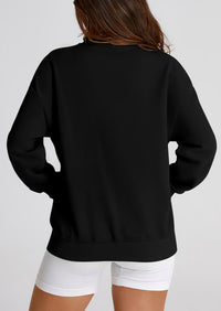 Full Zip Up Long Sleeve Loose Fit Trendy Casual Cardigan with Pockets