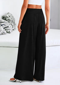 High-Waisted Flowy Palazzo Pant With Pockets