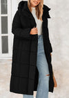 PRETTYGARDEN Women's Winter Long Puffer Coats Hooded Zip Up Casual Thickened Down Jackets Trendy Warm Clothes Outerwear